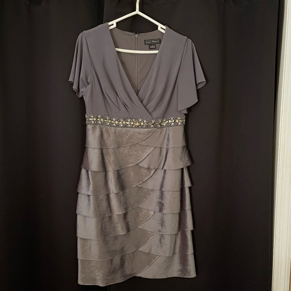 Jessica Howard Gray Dress Size 8